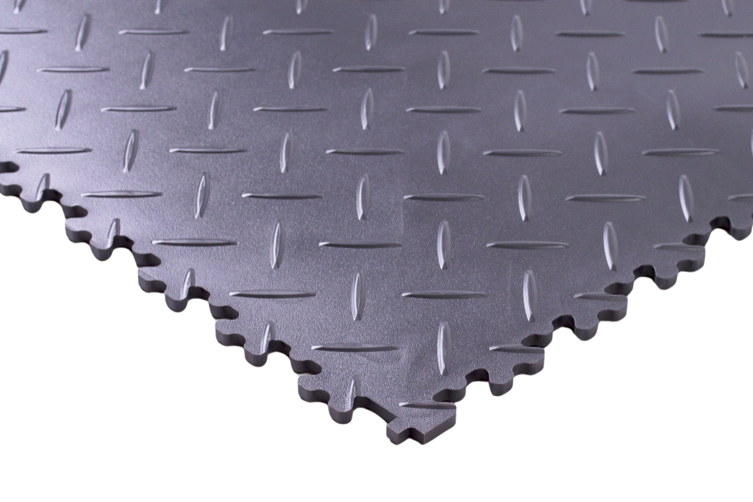 PVC-Garagenfliese Dunkelgrau Standard 7mm 