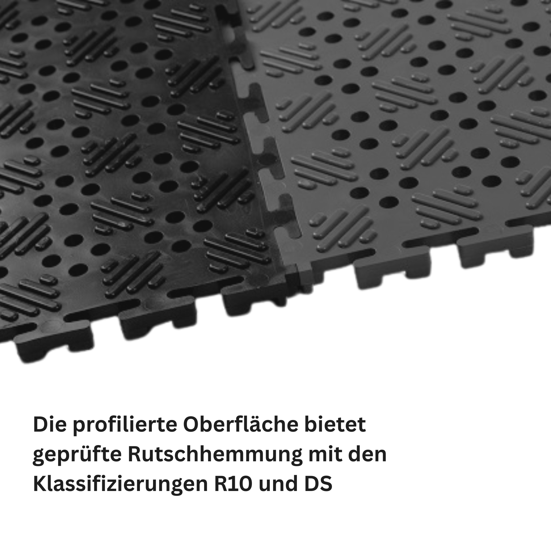 Flexi-Tile PVC Klickfliese Open Schwarz 14mm