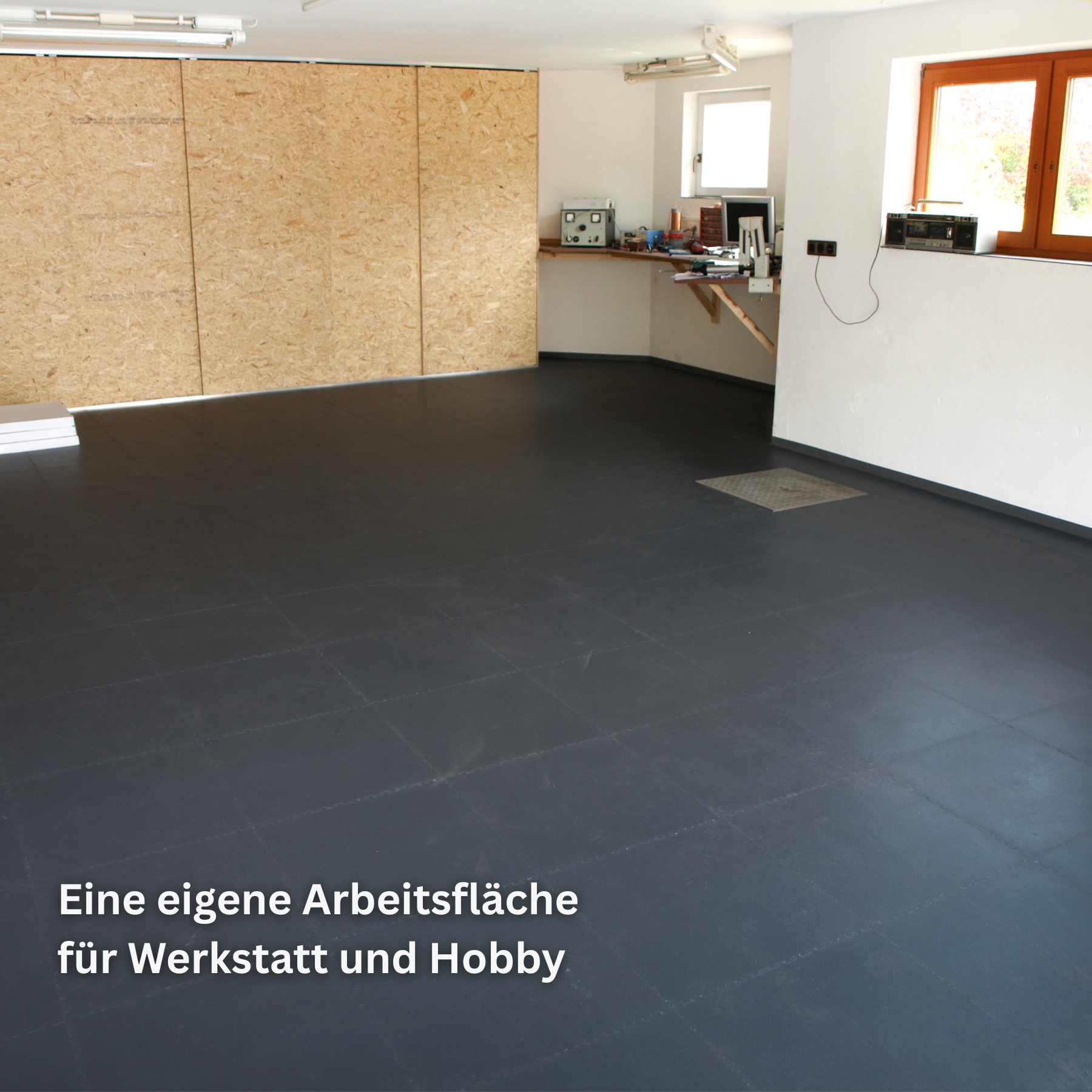 Flexi-Tile Klickfliesenpaket Dunkelgrau 4,5 mm | ca. 25 m²