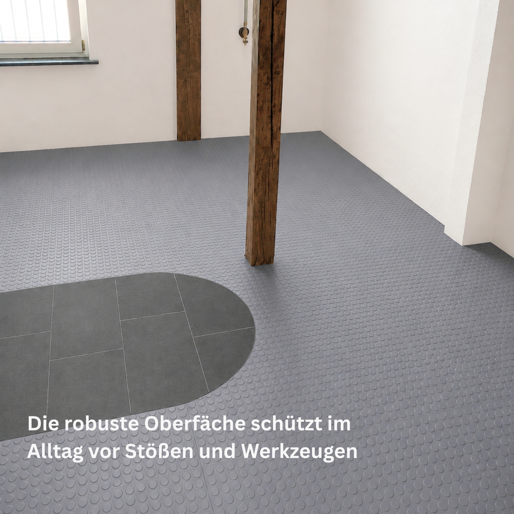 Flexi-Tile PVC-Garagenfliese 7mm Genoppt