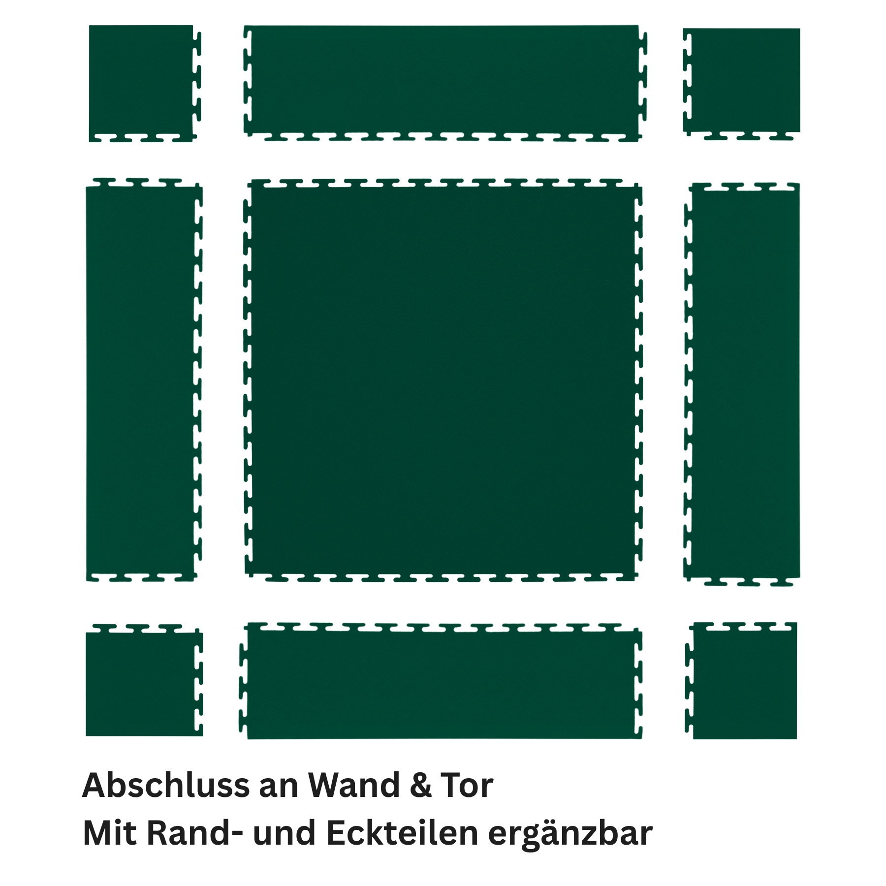 Flexi-Tile PVC-Garagenfliese Grün Premium 7mm
