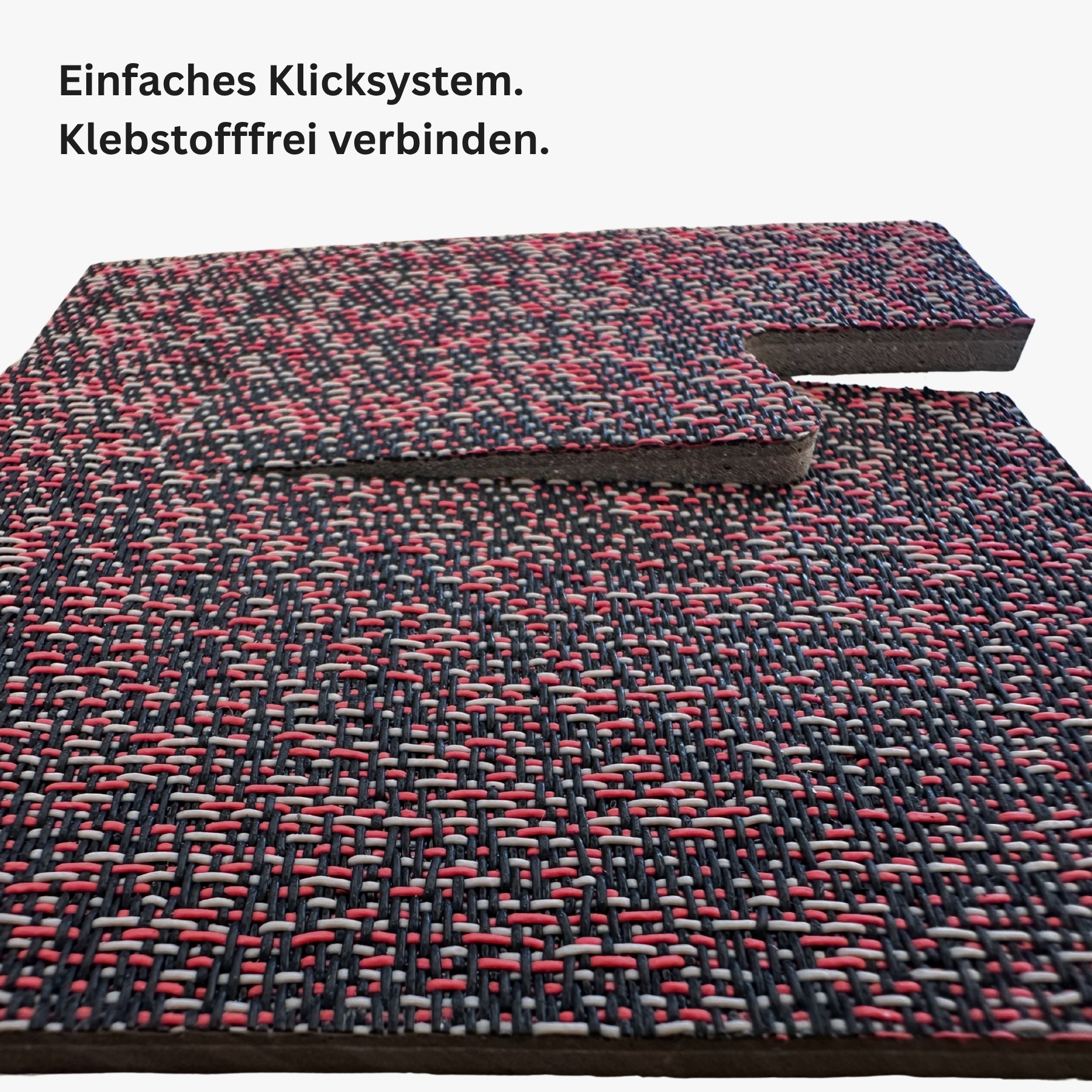 LS Floor Connect Textiloptik Webstruktur Rot