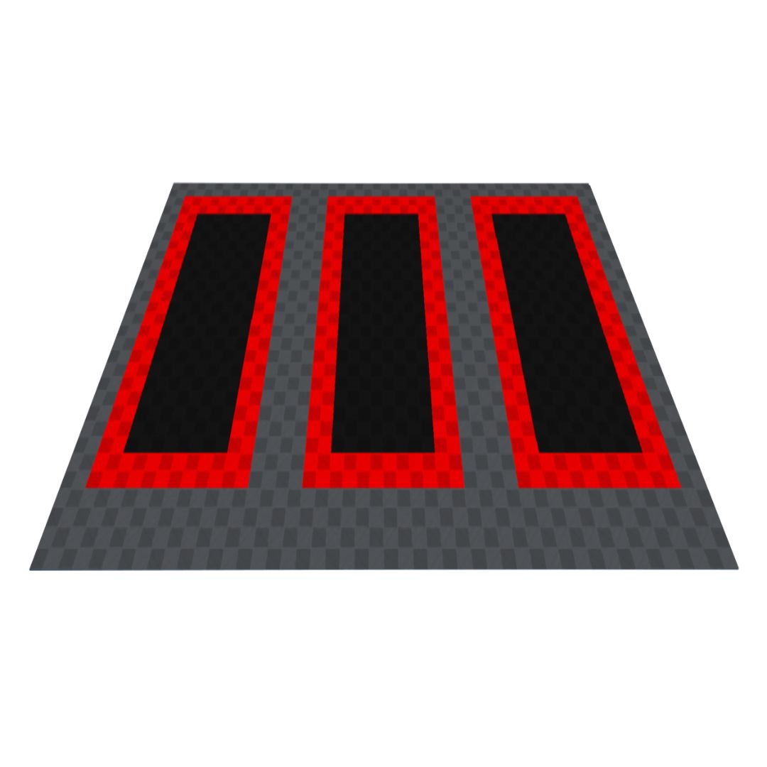 Ribtrax Pro Farbmuster Dunkelgrau Schwarz Rot